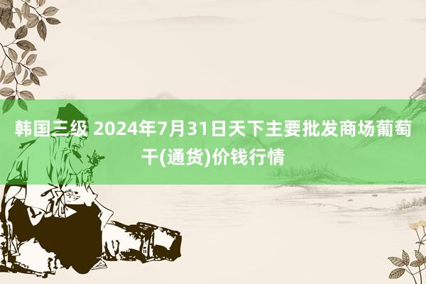 韩国三级 2024年7月31日天下主要批发商场葡萄干(通货)价钱行情