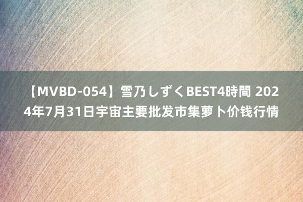 【MVBD-054】雪乃しずくBEST4時間 2024年7月31日宇宙主要批发市集萝卜价钱行情