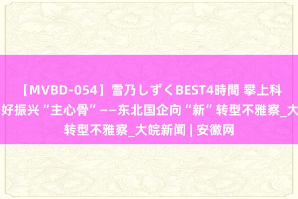 【MVBD-054】雪乃しずくBEST4時間 攀上科技“新岑岭” 当好振兴“主心骨”——东北国企向“新”转型不雅察_大皖新闻 | 安徽网